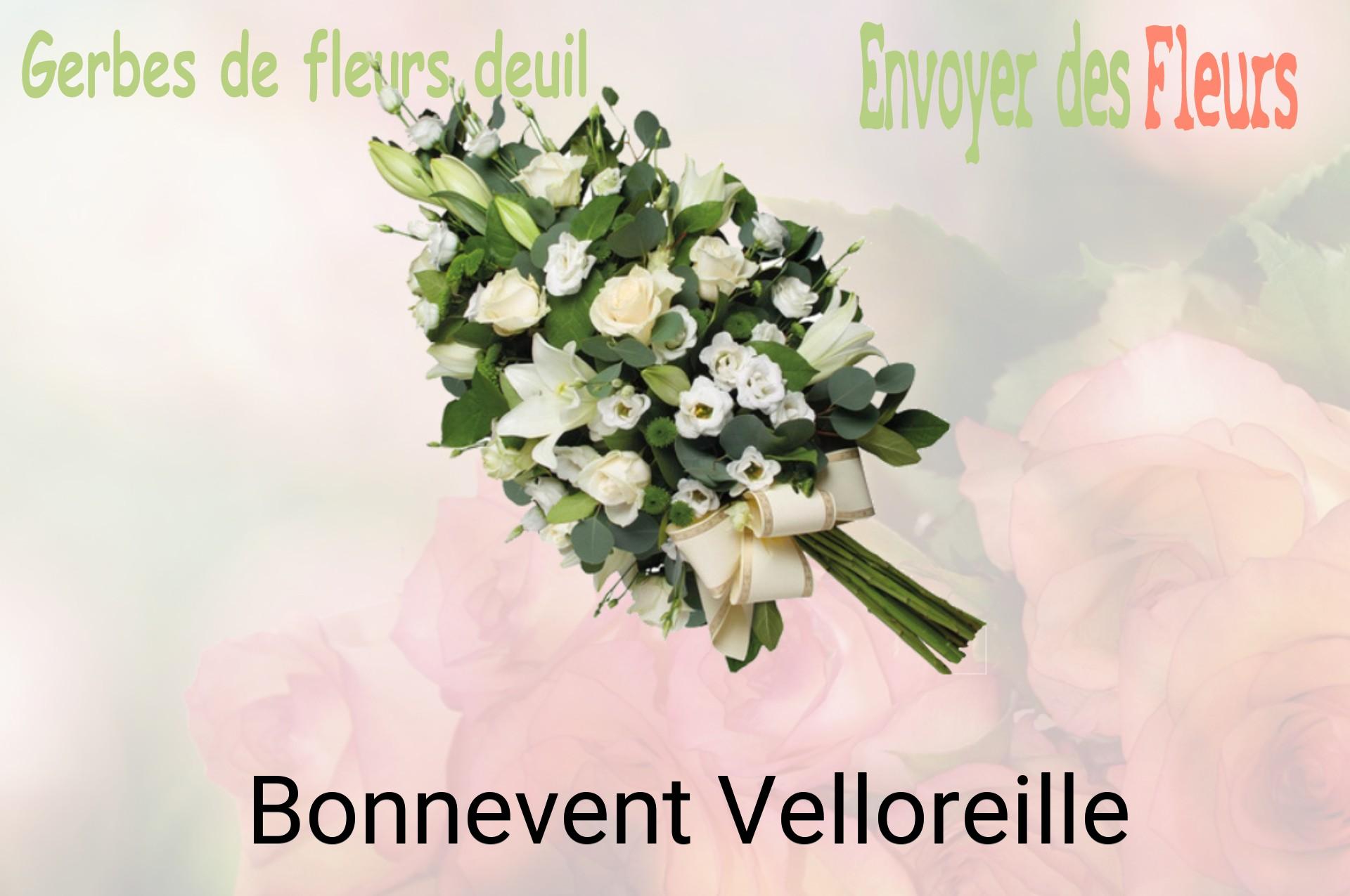 Gerbe de fleurs de deuil livrée à Bonnevent-Velloreille